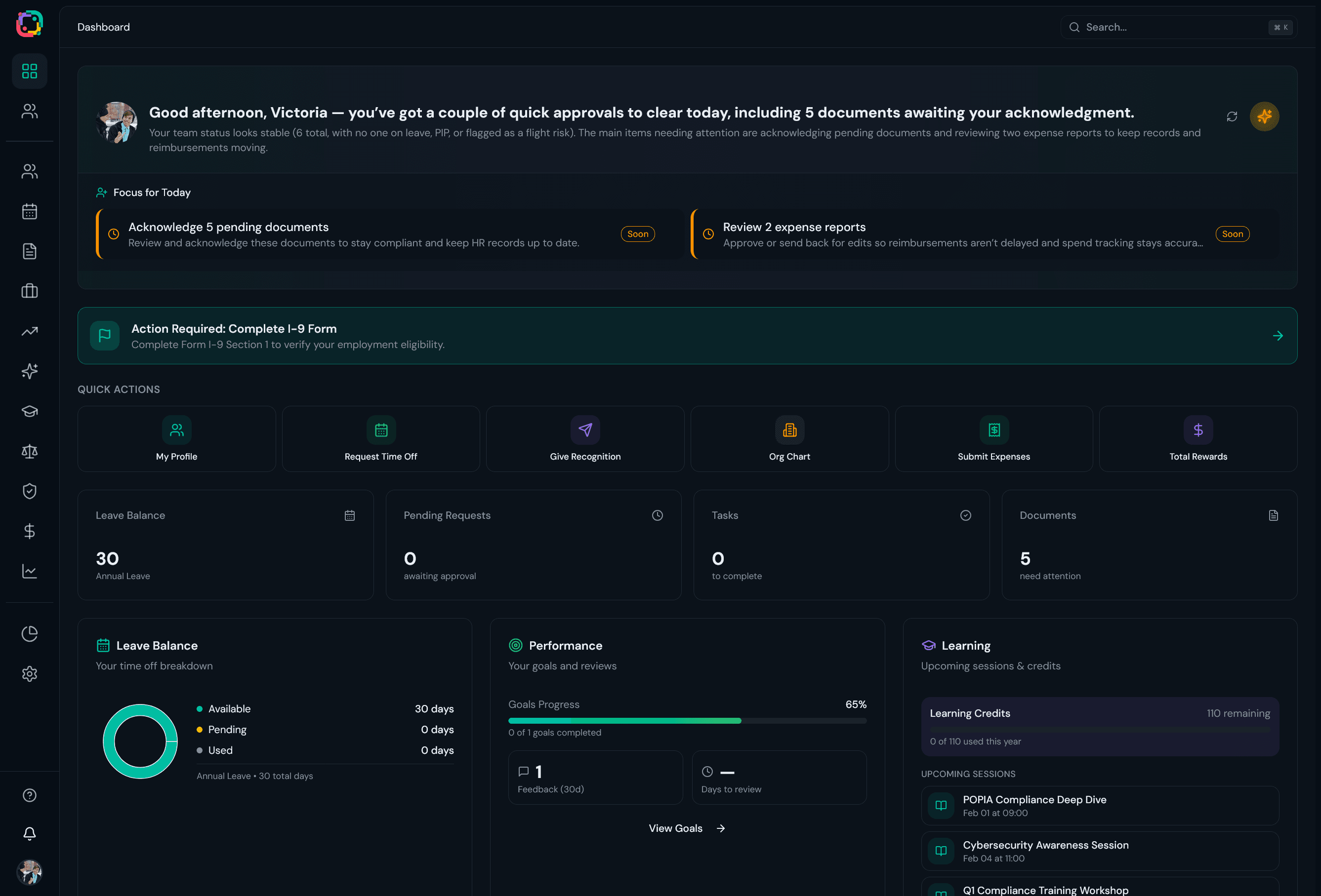 October People Dashboard