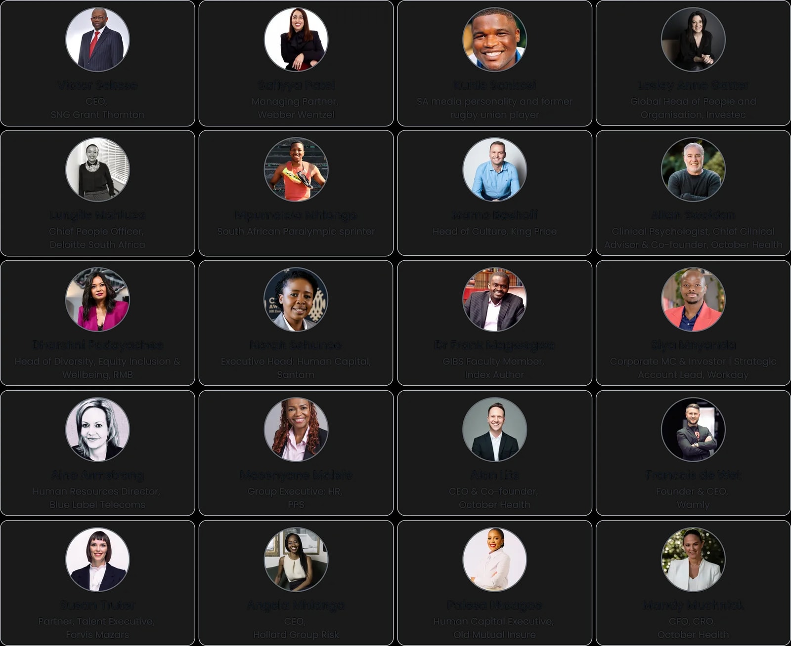 Speaker lineup