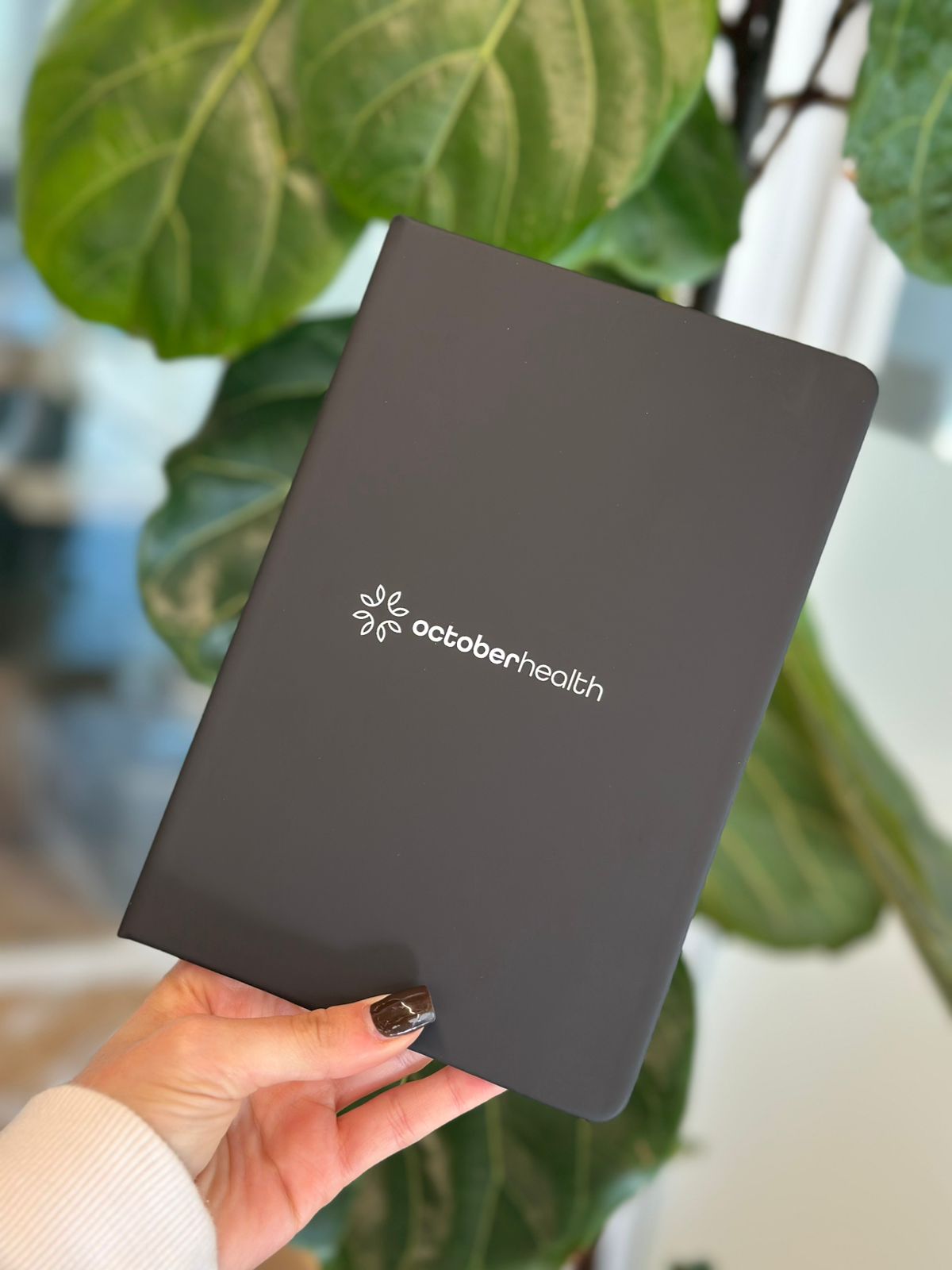 October Health branded notebook